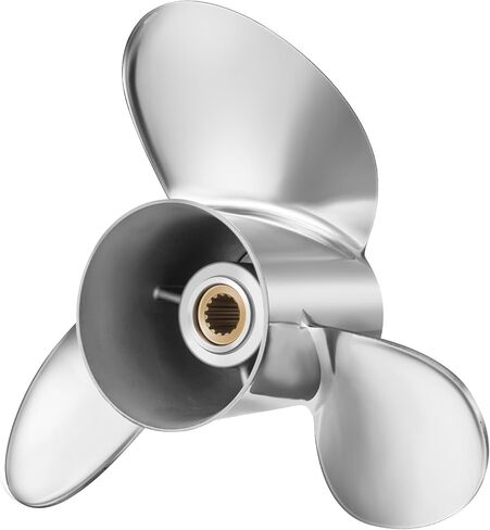 FYMP 14 1/2 x 19 Upgrade Stainless steel Outboard Boat Propeller Comfortable fit Mercury/Mercruiser Alpha One Engines 135 150 175 200 225 250 300 HP,15 Spline Tooth RH in Kuwait
