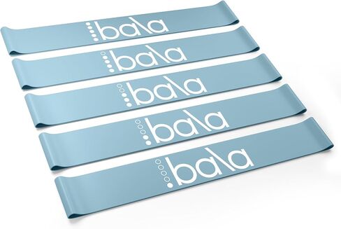 أربطة مقاومة من Bala Booty Bands للنساء والرجال - أربطة تمرين مرنة للتمرين - أربطة للمعصم والكاحل والساقين والغنائم - أربطة مقاومة للتمرين لليوجا والبيلاتس وتدريبات القوة in Kuwait