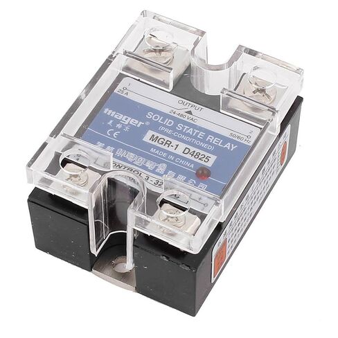 MGR-1 D4825 Single Phase Solid State Relay SSR 25A DC 3-32V AC 24-480V in Kuwait
