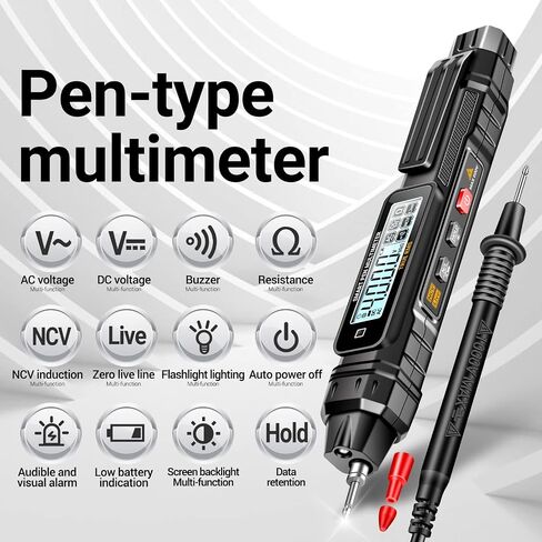 ANENG Multimeter with Pen Type Volt Meter Tester Measures AC/DC Current,Voltage,Resistance,Continuity,Diodes Ohm Volt Amp Meter,Electric Tools for Household Outlet and Automotive Battery Tester in Kuwait