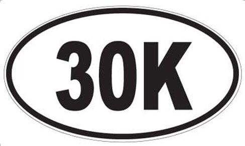30K Oval Sticker in Kuwait