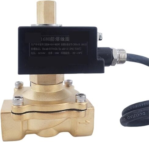 Explosion Proof Solenoid Valve For Coal Mine Dust Natural Gas 1-1/2" 2 Inch 12VDC 24VDC AC Normally Open Large(2",AC220V) in Kuwait
