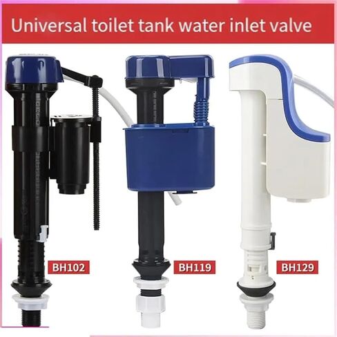 A64Z Bathroom Water Tank Inlet Valve Toilet Fittings Intake Fill with G1/2 Converter BH102 in Kuwait