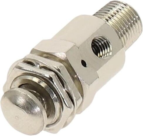 Air Pneumatic Mechanical Valve TAC2-3P N/C Exhaust 2 Position 3 Way M5 Female 1/8 Male Thread Self-Reset Button(TAC2-3P -PC8MM) in Kuwait