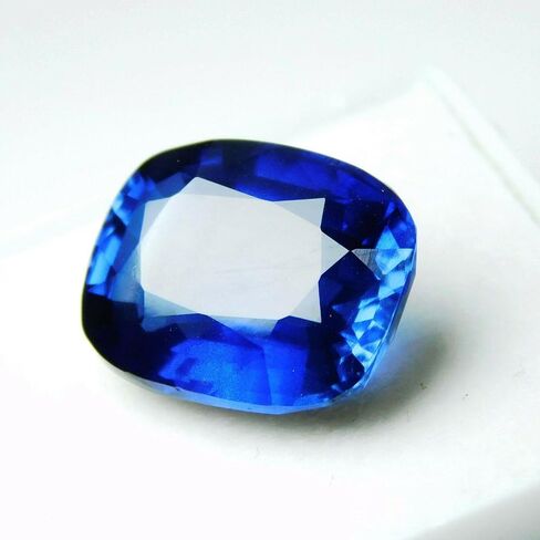 Cushion Cut Blue Sapphire 10.52 Ct Natural Loose Gemstone CERTIFIED Ring Size in Kuwait