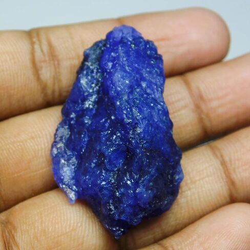 Natural Blue Sapphire 140.6 Ct Rough CERTIFIED Vintage Uncut Raw Gemstone in Kuwait