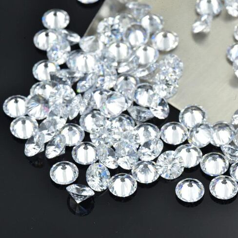 Certified Excellent Round Cut VVS1 D Color 2.50 MM 17 PCS Moissanite Gemstone-W in Kuwait