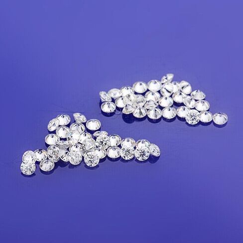 Certified Excellent Round Cut VVS1 D Color 2.50 MM 17 PCS Moissanite Gemstone-W in Kuwait