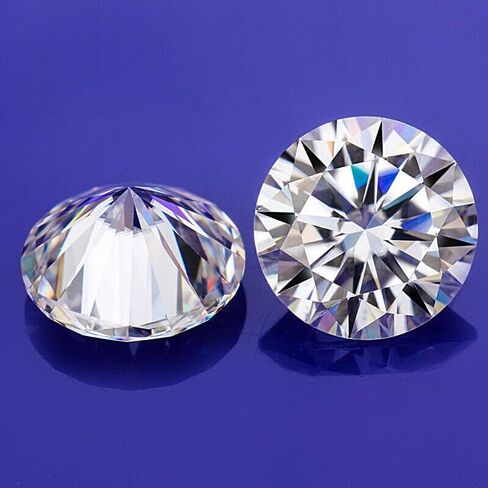 Certified Excellent Round Cut VVS1 D Color 2.50 MM 17 PCS Moissanite Gemstone-W in Kuwait