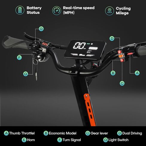 ZSNAKE Electric Scooter for Adults High Power 5600W Dual Motors Top Speed 50 MPH, 60V 30Ah Battery 60+ Miles Range, 11" Tubeless Off-Road Tire Sports Folding E-Scooter with Seat in Kuwait