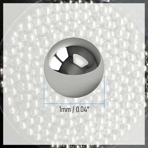 500 PCS 1 mm/0.04" Bearing Balls 304 Stainless Steel Solid Ball Bearing G100 Precision Ball in Kuwait