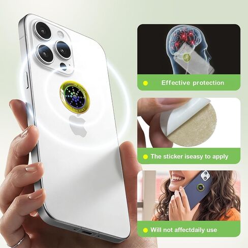 Cell Phone Protection Stickers, 6 Pcs Neutralizers Stickers for Smart Phones/Tablets/Laptops/Computer/WiFi/TV Electronic Devices (Gold) in Saudi Arabia