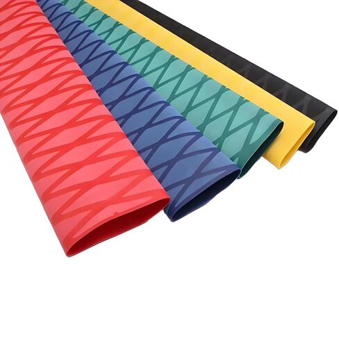 X-Tube Heat Shrink Sleeve Tubing, Polyolefin, X-Tube Textured, Non-Slip Waterproof, 40 Inches, for Fishing Rod, Tennis Racket, Baseball Bat Grips (1, Green, 1M-15MM) in Kuwait