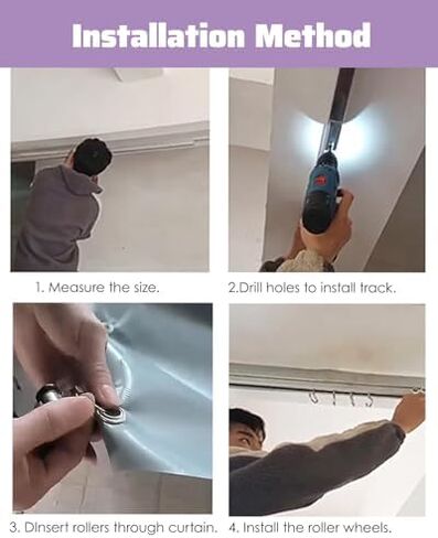 Outdoor Partition Curtain,Tarp Curtain Waterproof,Garage Divider Curtain, Clear Panel Partition Barrier, Water Resistant Dust Barrier, Insulated Strip Door for Workshop Carport Wash Bay,（si in Kuwait