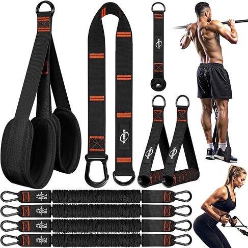 Pull Up Assistance Bands, Resistance Bands with Handles, Heavy Duty Pull Up Bands for Home Gym, Height Adjustable Chin Up Bar Assist Bands for Arm, Back, Strength Training Workout Equipment in Kuwait
