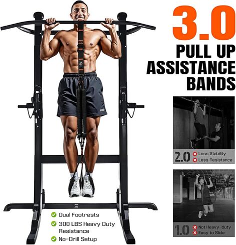 Pull Up Assistance Bands, Resistance Bands with Handles, Heavy Duty Pull Up Bands for Home Gym, Height Adjustable Chin Up Bar Assist Bands for Arm, Back, Strength Training Workout Equipment in Kuwait