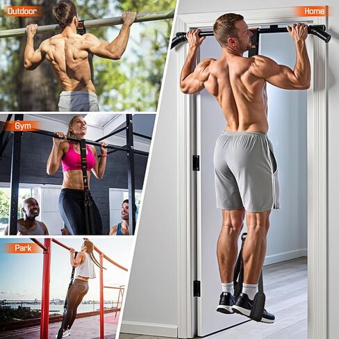 Pull Up Assistance Bands, Resistance Bands with Handles, Heavy Duty Pull Up Bands for Home Gym, Height Adjustable Chin Up Bar Assist Bands for Arm, Back, Strength Training Workout Equipment in Kuwait