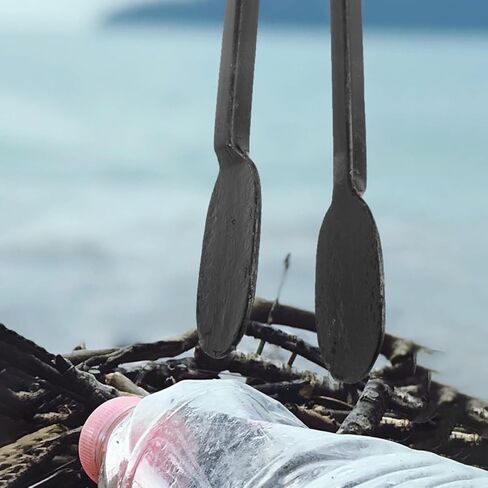 Garneck Heavy Duty Metal Garbage Clamp Trash Picker Grabber with Long Handle for Outdoor Sanitation and Garden Cleanup, 1pcs Long Trash Grabber Tool for Waste Collection in Kuwait