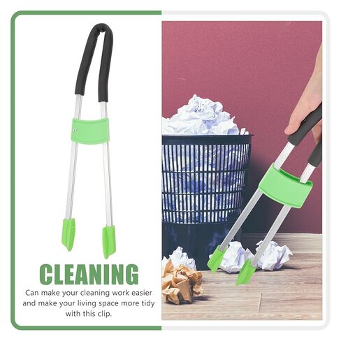 Multi-Functional Garbage Grabber Tool with Long Handle, Reusable Trash Picker Clamp for Outdoor Litter Pickup, Waste Cleaning Tool for Sanitation and Janitorial Use in Kuwait