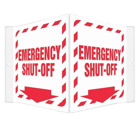 High Visibility Safety Sign,8-1/2"W,6" H in Kuwait