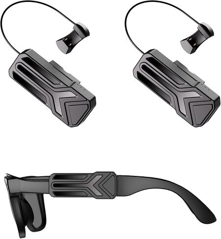 شاحن بطارية قابل للارتداء من YARENKA متوافق مع نظارات Ray-Ban/Oakley Meta الذكية الجيل 1 والجيل 2، ملحقات بنك الطاقة الصغيرة فائقة الخفة لـ Wayfarer Headliner Skyler HSTN in Kuwait