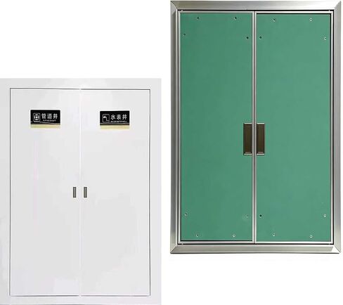 Tall Narrow Double Door Access Panel, Concealed Paintable Drywall Inspection Door for Plumbing & Electrical Access, Aluminum Access Door (24x45 in, 60x115 cm) in Kuwait