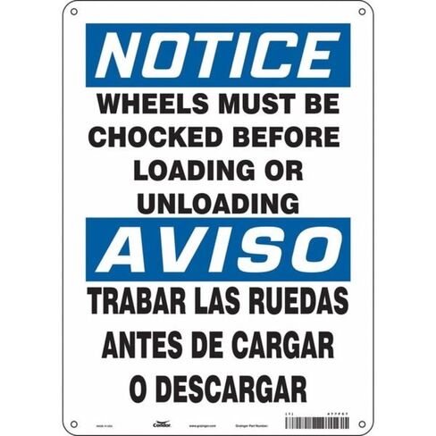 Safety Sign,10" Wx14" H,0.032" Thickness in Kuwait