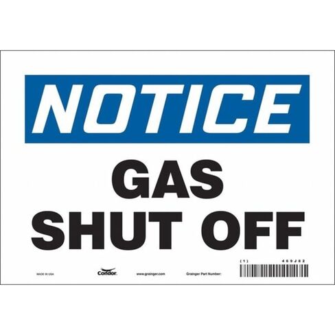 Safety Sign,10" W,7" H,0.004" Thickness in Kuwait