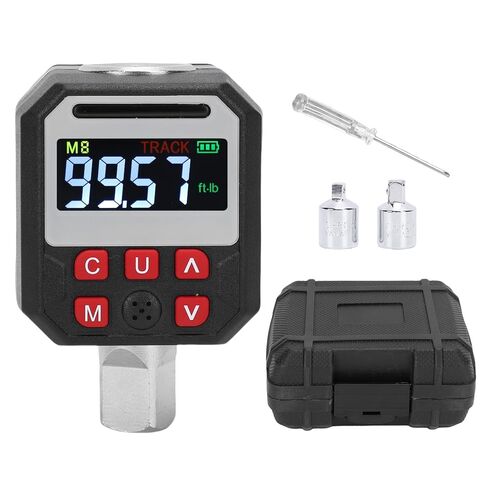 Naroote Digital Torque Adapter 1/2in Drive 0-135Nm with LCD Screen 9 Preset Groups 500 Data Storage 2% Accuracy for Auto Moto DIY Professional Use in Kuwait
