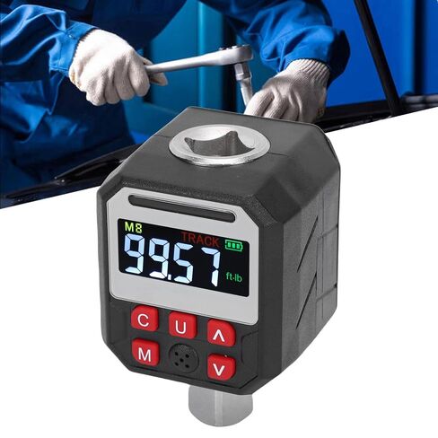 Naroote Digital Torque Adapter 1/2in Drive 0-135Nm with LCD Screen 9 Preset Groups 500 Data Storage 2% Accuracy for Auto Moto DIY Professional Use in Kuwait