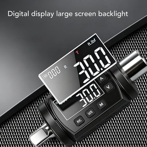 Generic 1/2 inch Digital Torque Adapter, 6.0 to 200.0 N.m with 2% Accuracy, Red LED and Buzzer Alert, Real Time and Mode, Store 999 Readings, for Automotive and Motorcycle in Kuwait