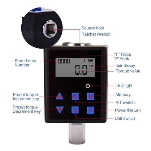 Torque Gauges, Electronic Digital Display Torque Wrench Adapter 0.3-340NM Meter with Backlight Function in Saudi Arabia
