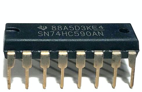 SN74HC590AN SN74HC590A SN74HC590 74HC590 عدادات ثنائية 8 بت مع سجلات إخراج 3 حالات IC DIP-16 صديقة للوحة التجارب (حزمة من 5) in Kuwait