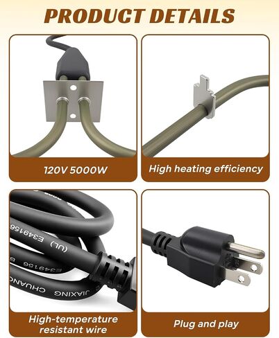 116-7000-0 Electric Heating Element Fit for Brinkmann Smoker | 70 inches, 1500W, 120V, Fit for Brinkmann Electric Smoker in Kuwait