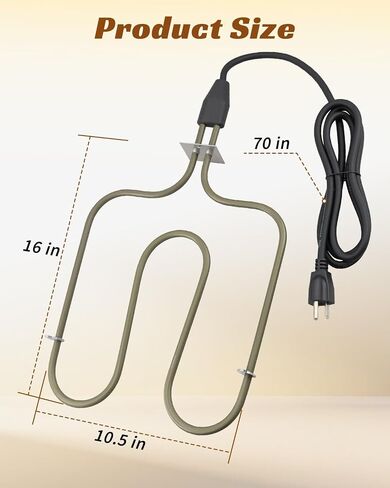 116-7000-0 Electric Heating Element Fit for Brinkmann Smoker | 70 inches, 1500W, 120V, Fit for Brinkmann Electric Smoker in Kuwait