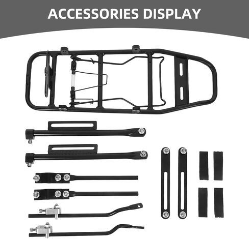 BESPORTBLE Professional Aluminum Alloy Rear Bike Rack Multi-Function Carrier Back Rack Lightweight Durable Bicycle Tail Luggage for Folding and Mountain Bikes in Kuwait