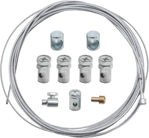 SYOWADA Universal Motorcycle Throttle and Brake Cable Repair Kit, Road and Mountain Bike Gear Cable Replacement Set, Inner Wire Repair Kit for Motorcycles and Bicycles in Kuwait
