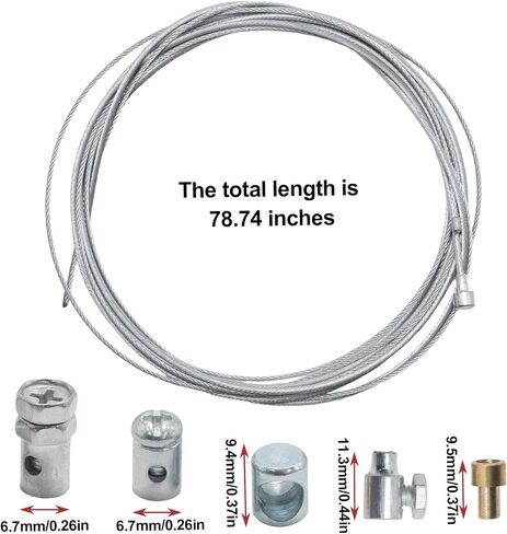 SYOWADA Universal Motorcycle Throttle and Brake Cable Repair Kit, Road and Mountain Bike Gear Cable Replacement Set, Inner Wire Repair Kit for Motorcycles and Bicycles in Kuwait