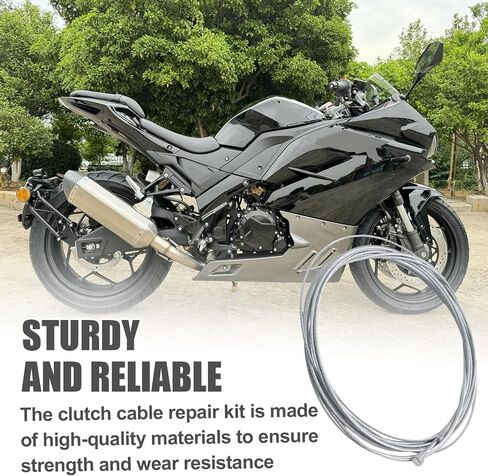 SYOWADA Universal Motorcycle Throttle and Brake Cable Repair Kit, Road and Mountain Bike Gear Cable Replacement Set, Inner Wire Repair Kit for Motorcycles and Bicycles in Kuwait