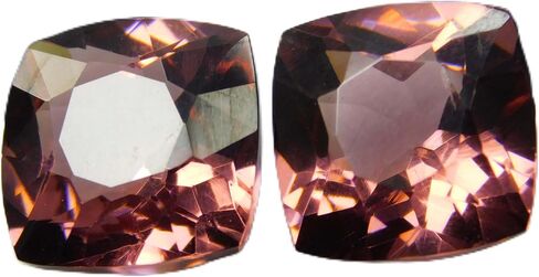 Natural Padparadscha Sapphire Cushion 20.56 Ct Certified Loose Gemstones Pair in Kuwait