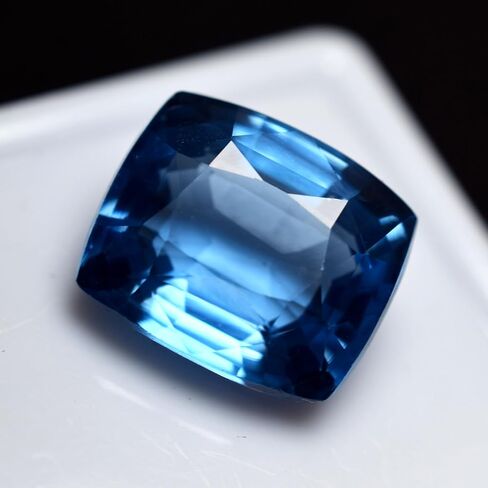 CERTIFIED Sri Lankan Natural Blue Sapphire Cushion Cut 8.45 Ct Loose Gemstone in Kuwait
