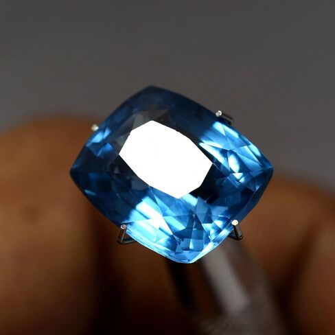 CERTIFIED Sri Lankan Natural Blue Sapphire Cushion Cut 8.45 Ct Loose Gemstone in Kuwait