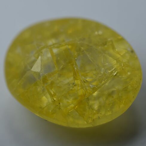 Oval Cut CERTIFIED Natural 7 Ct Yellow Ceylon Sapphire ring Size Loose Gemstone in Kuwait