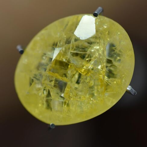 Oval Cut CERTIFIED Natural 7 Ct Yellow Ceylon Sapphire ring Size Loose Gemstone in Kuwait