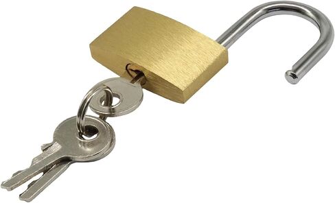 Hordion 2pcs قفل نحاسي مع مفتاح، أقفال صغيرة ذات مفاتيح قفل خزانة نفس لوحة المفاتيح قفل لحقيبة الظهر الأمتعة الصالة الرياضية خزانات صندوق المجوهرات للاستخدام الداخلي والخارجي in Kuwait