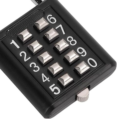 Security Padlock, Combination Lock, Digit Outdoors Padlock, 10 Digits Push Button Combination Outdoor Waterproof Padlock for Gym Cabinet Gate Toolbox Suitcase in Kuwait