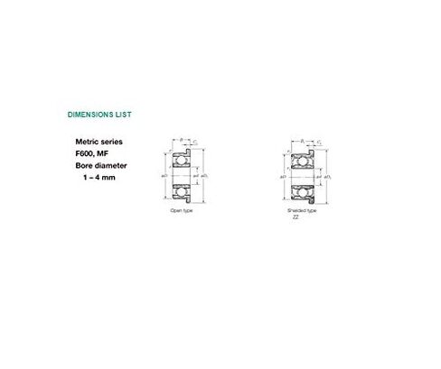 Flanged Bearings F682X ZZ deep Groove Ball Bearing 10Pcs Flanged Deep Groove Ball Bearings F682XZZ F 682X Z ZZ 2.562.6 mm Industrial Products in Kuwait