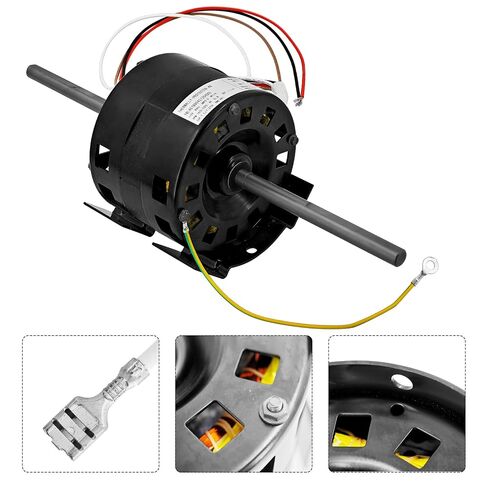 6757B311 1/4HP 115V 1625RPM 2-Speed ​​RV مكيف الهواء استبدال مجموعة المحرك لكولمان 6757B311، RV Ac Fan Motor يناسب القرن البديل لـ AO Smith ORV4538 42 إطار in Kuwait