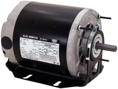 أ.و. سميث RB2034 1/3 حصان، 1725 دورة في الدقيقة، 115 فولت، 48 إطارًا، ODP، محرك منفاخ بمحرك بحزام محمل كروي in Kuwait