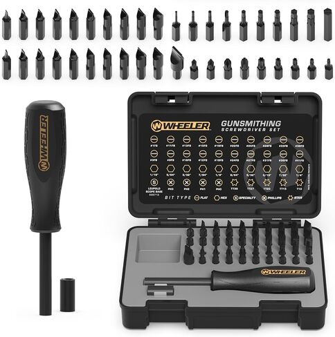 Wheeler 43-Piece Professional Gunsmithing Screwdriver Set with Magnetic Screwdriver Handle and Storage Case for Gunsmithing in Saudi Arabia